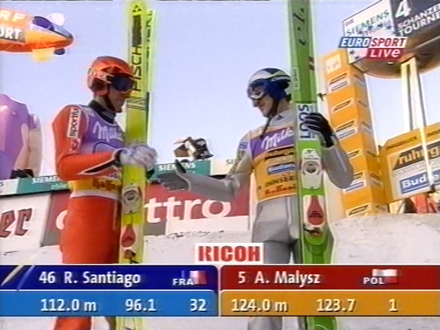 Remi Santiago i Adam Małysz (Eurosport)